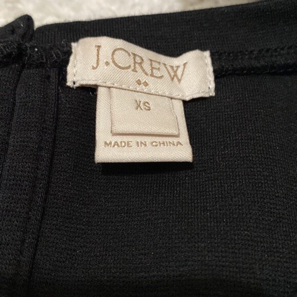 J Crew Womens Top Black Peplum Ruffle Sleeveless XS Cotton Blend Woven Career - Picture 5 of 13